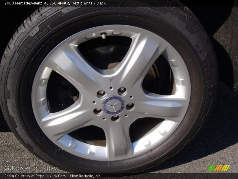 Arctic White / Black 2008 Mercedes-Benz ML 350 4Matic
