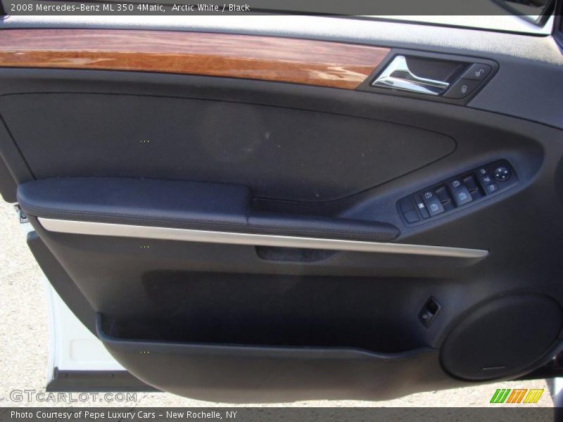 Arctic White / Black 2008 Mercedes-Benz ML 350 4Matic