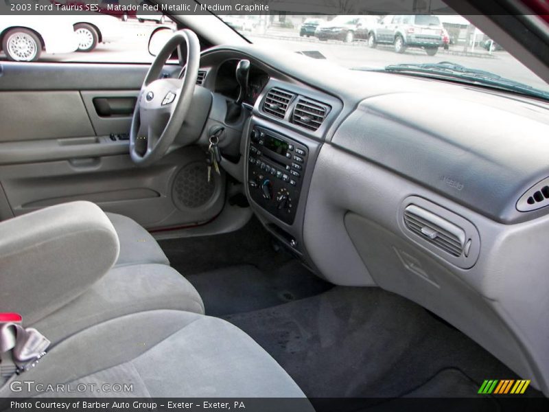 Matador Red Metallic / Medium Graphite 2003 Ford Taurus SES