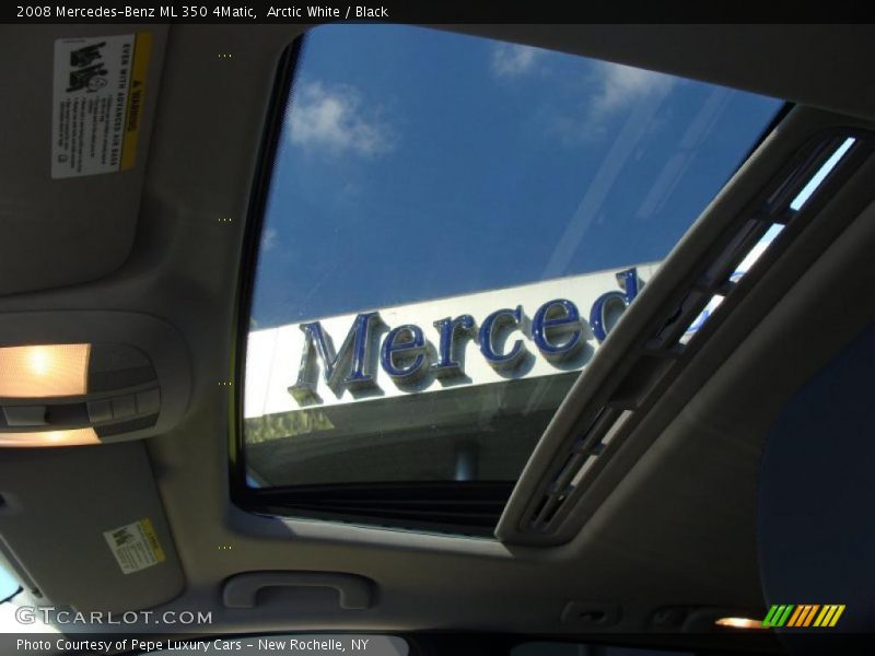 Arctic White / Black 2008 Mercedes-Benz ML 350 4Matic
