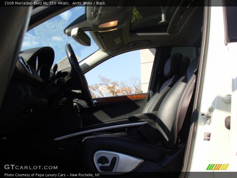 Arctic White / Black 2008 Mercedes-Benz ML 350 4Matic