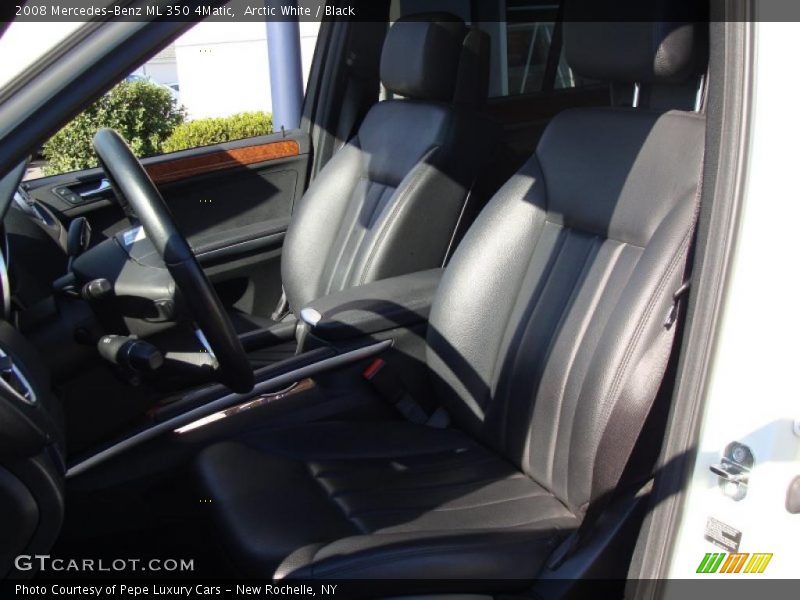 Arctic White / Black 2008 Mercedes-Benz ML 350 4Matic