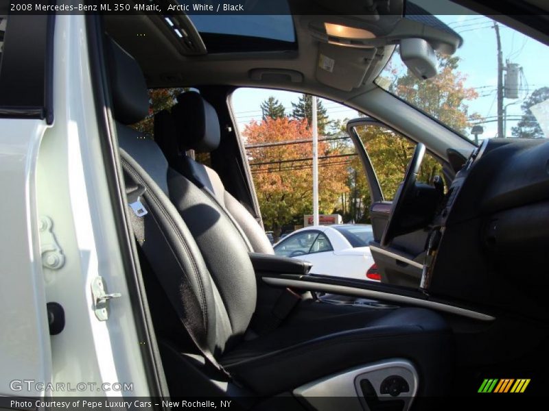 Arctic White / Black 2008 Mercedes-Benz ML 350 4Matic