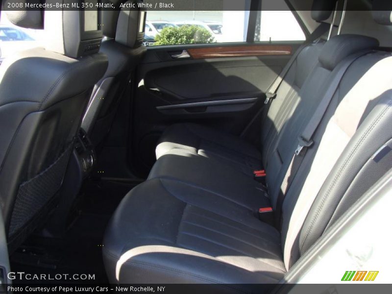 Arctic White / Black 2008 Mercedes-Benz ML 350 4Matic