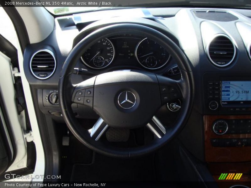 Arctic White / Black 2008 Mercedes-Benz ML 350 4Matic