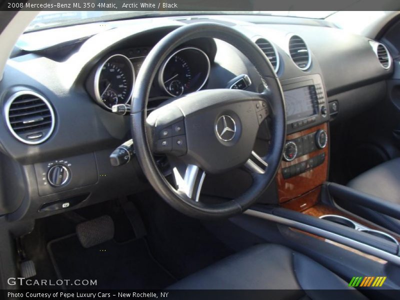 Arctic White / Black 2008 Mercedes-Benz ML 350 4Matic