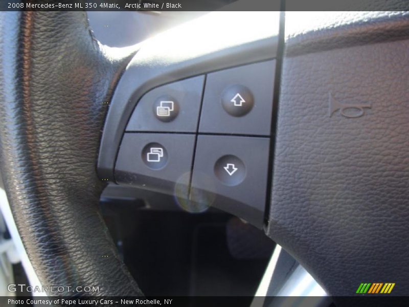 Arctic White / Black 2008 Mercedes-Benz ML 350 4Matic