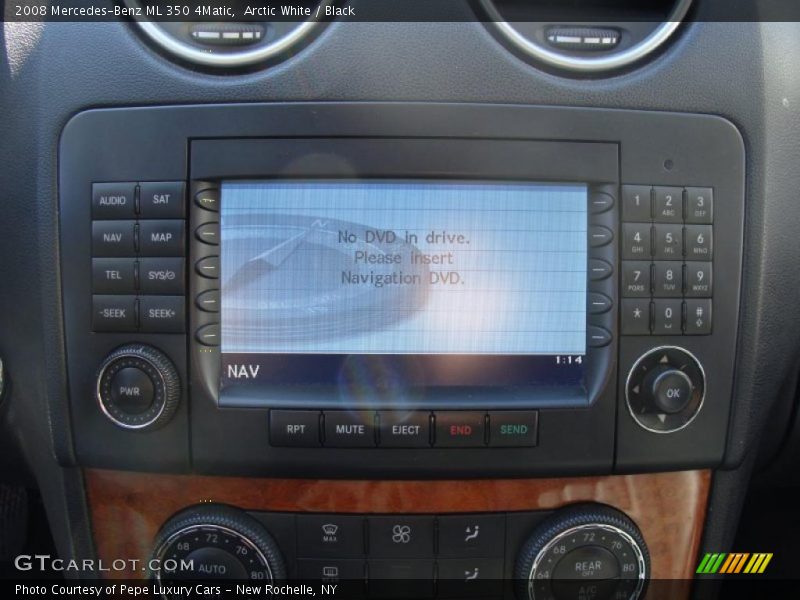 Arctic White / Black 2008 Mercedes-Benz ML 350 4Matic