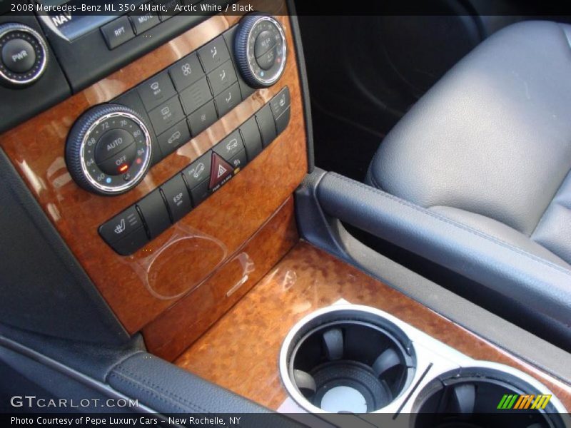 Arctic White / Black 2008 Mercedes-Benz ML 350 4Matic
