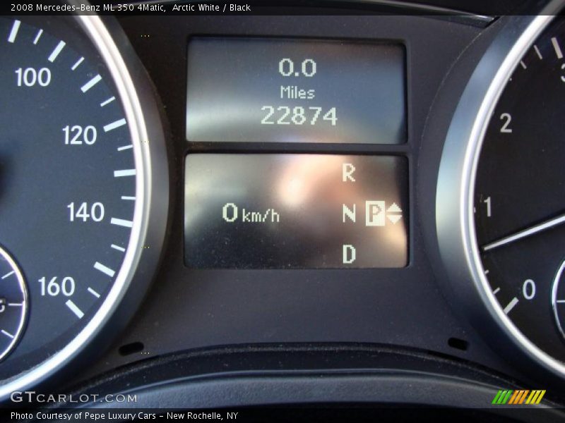 Arctic White / Black 2008 Mercedes-Benz ML 350 4Matic