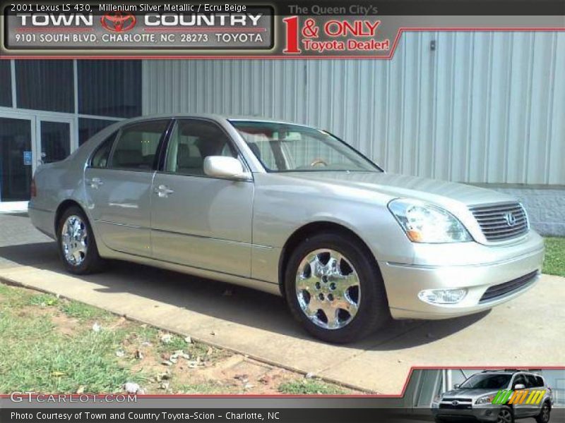 Millenium Silver Metallic / Ecru Beige 2001 Lexus LS 430