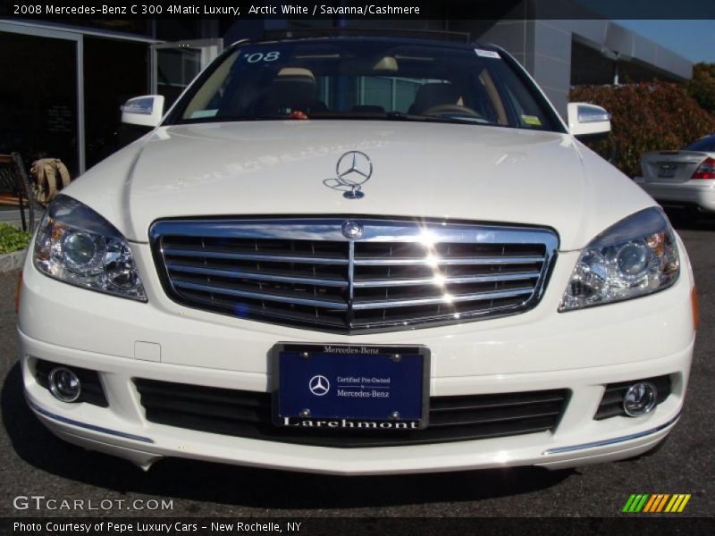 Arctic White / Savanna/Cashmere 2008 Mercedes-Benz C 300 4Matic Luxury