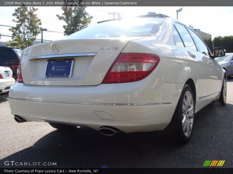 Arctic White / Savanna/Cashmere 2008 Mercedes-Benz C 300 4Matic Luxury