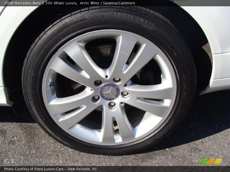 Arctic White / Savanna/Cashmere 2008 Mercedes-Benz C 300 4Matic Luxury