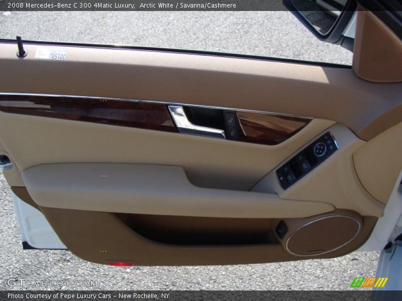 Arctic White / Savanna/Cashmere 2008 Mercedes-Benz C 300 4Matic Luxury