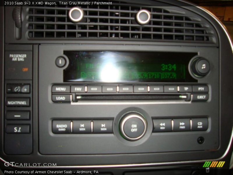 Controls of 2010 9-3 X XWD Wagon