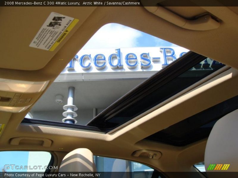 Arctic White / Savanna/Cashmere 2008 Mercedes-Benz C 300 4Matic Luxury