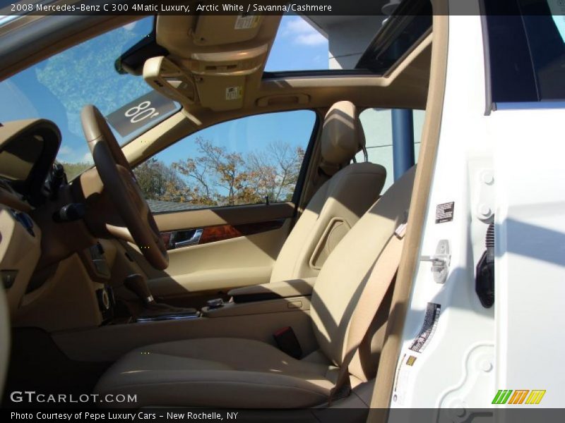 Arctic White / Savanna/Cashmere 2008 Mercedes-Benz C 300 4Matic Luxury