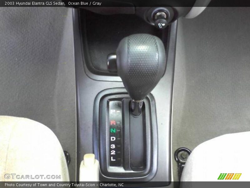 Ocean Blue / Gray 2003 Hyundai Elantra GLS Sedan