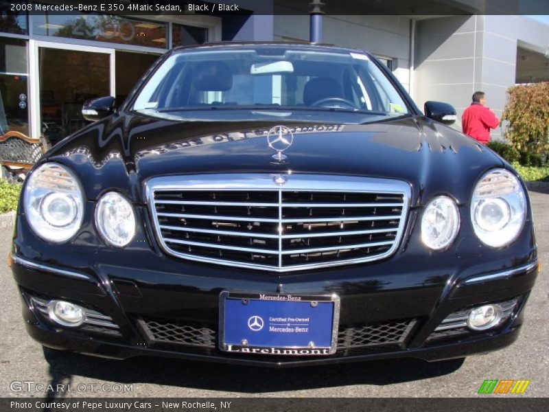 Black / Black 2008 Mercedes-Benz E 350 4Matic Sedan