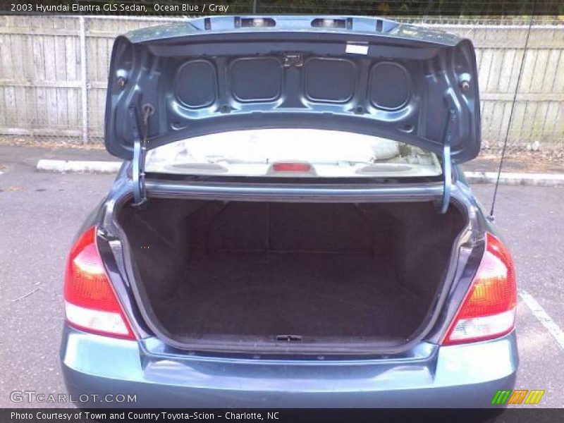Ocean Blue / Gray 2003 Hyundai Elantra GLS Sedan