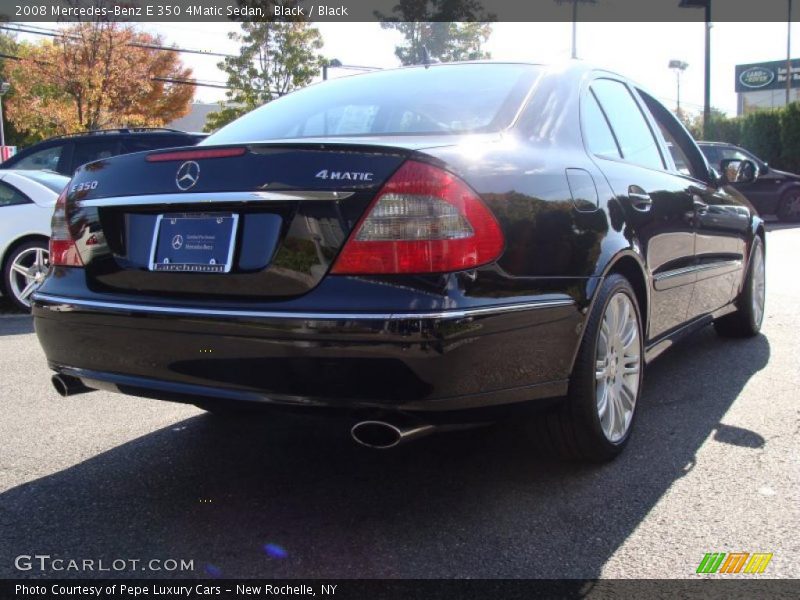 Black / Black 2008 Mercedes-Benz E 350 4Matic Sedan