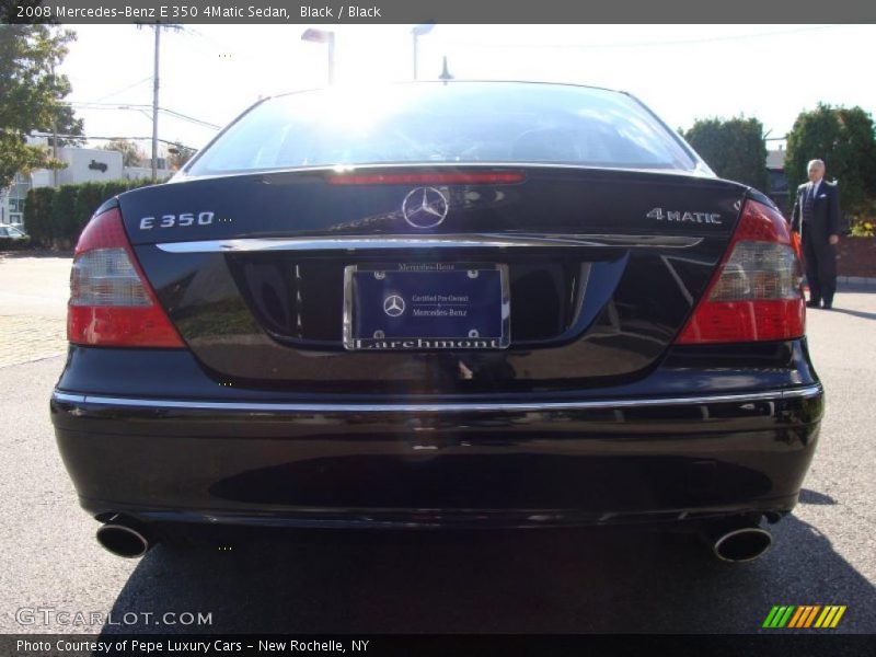 Black / Black 2008 Mercedes-Benz E 350 4Matic Sedan
