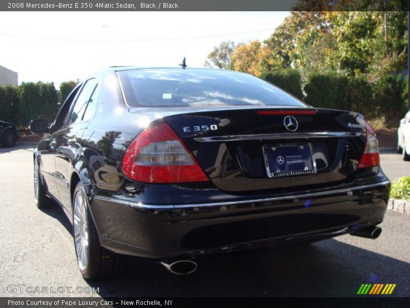 Black / Black 2008 Mercedes-Benz E 350 4Matic Sedan