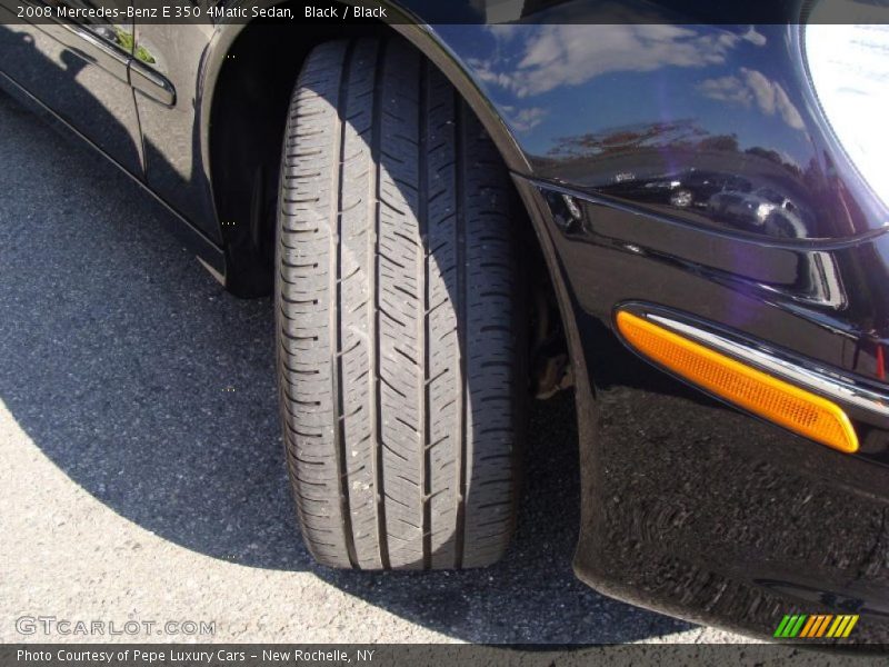 Black / Black 2008 Mercedes-Benz E 350 4Matic Sedan