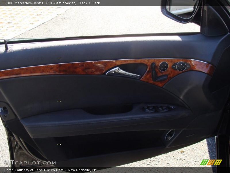 Black / Black 2008 Mercedes-Benz E 350 4Matic Sedan