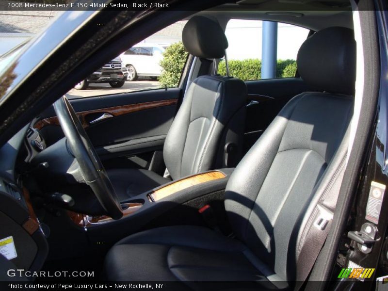Black / Black 2008 Mercedes-Benz E 350 4Matic Sedan