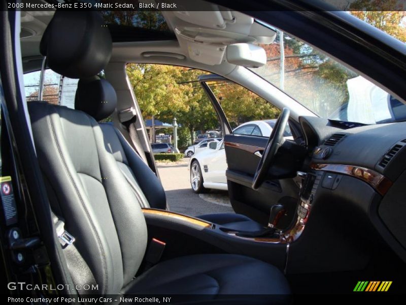 Black / Black 2008 Mercedes-Benz E 350 4Matic Sedan