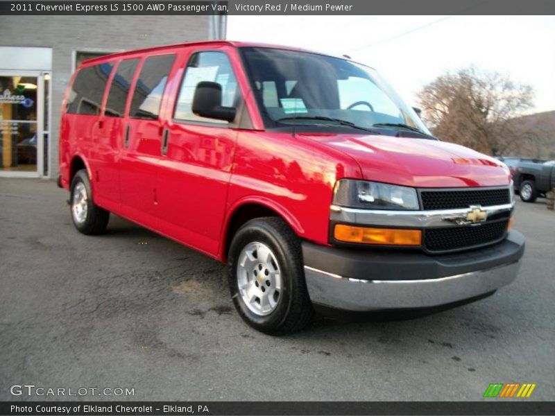 Victory Red / Medium Pewter 2011 Chevrolet Express LS 1500 AWD Passenger Van