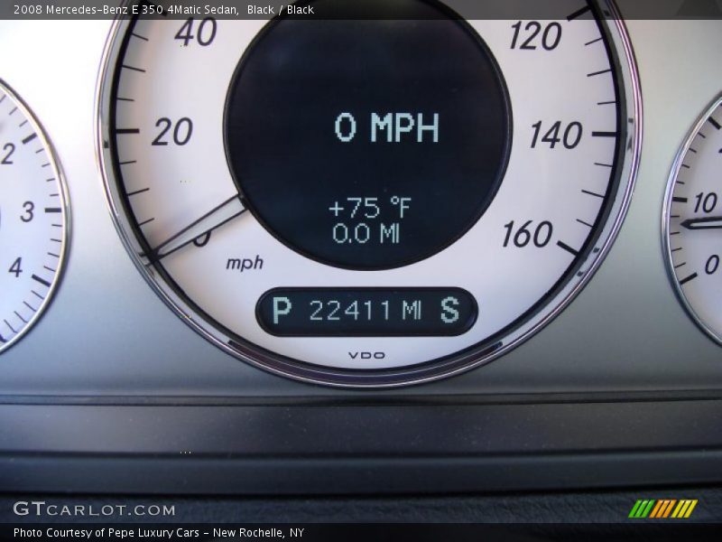 Black / Black 2008 Mercedes-Benz E 350 4Matic Sedan