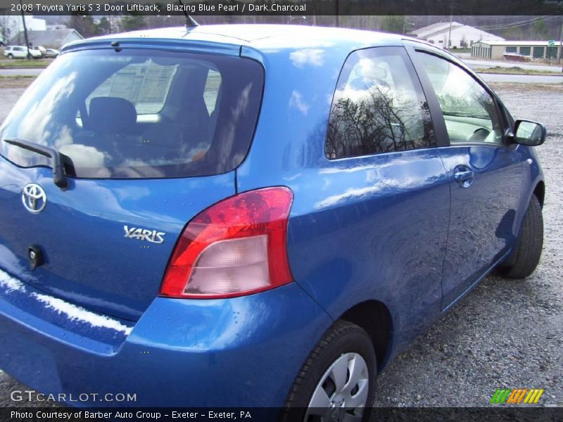 Blazing Blue Pearl / Dark Charcoal 2008 Toyota Yaris S 3 Door Liftback
