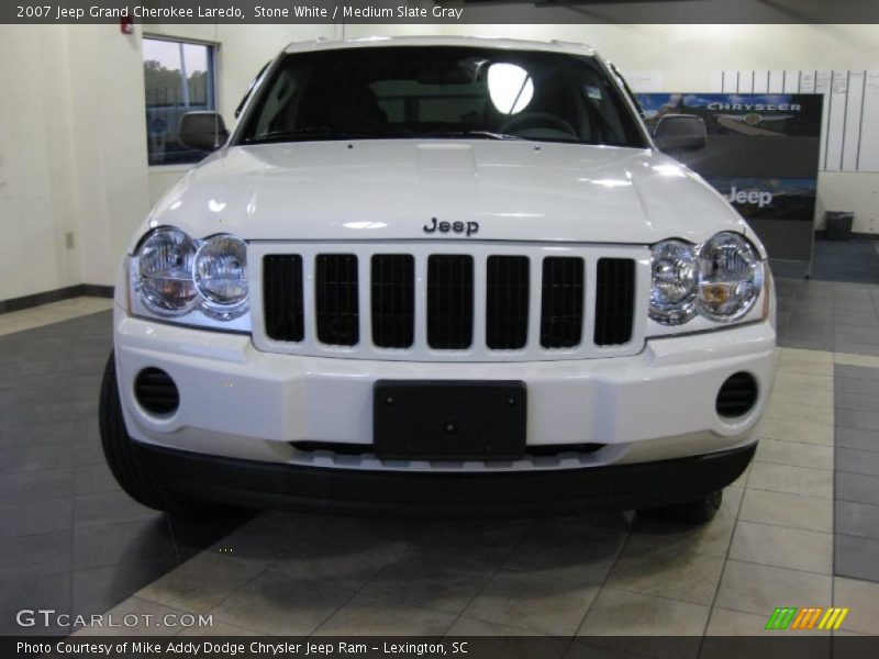 Stone White / Medium Slate Gray 2007 Jeep Grand Cherokee Laredo