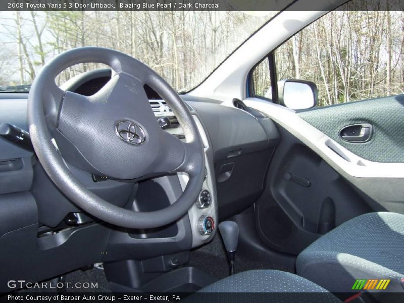 Blazing Blue Pearl / Dark Charcoal 2008 Toyota Yaris S 3 Door Liftback