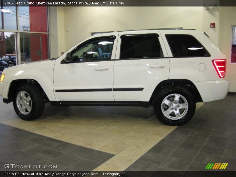 Stone White / Medium Slate Gray 2007 Jeep Grand Cherokee Laredo