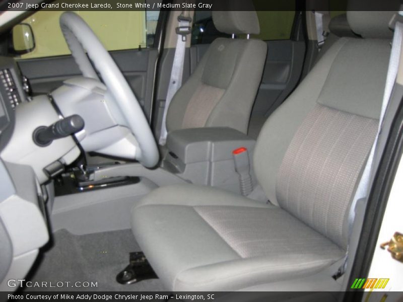 Stone White / Medium Slate Gray 2007 Jeep Grand Cherokee Laredo