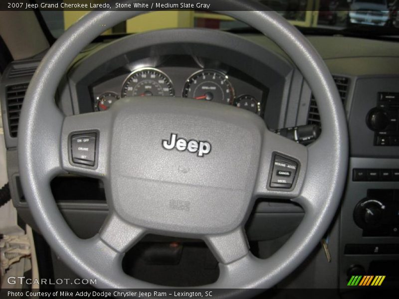 Stone White / Medium Slate Gray 2007 Jeep Grand Cherokee Laredo