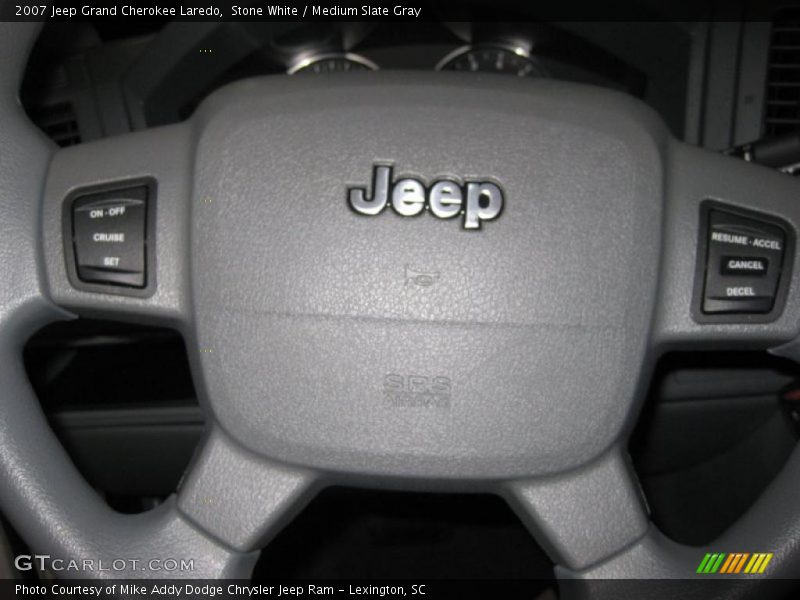 Stone White / Medium Slate Gray 2007 Jeep Grand Cherokee Laredo