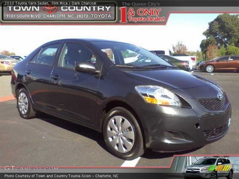 Flint Mica / Dark Charcoal 2010 Toyota Yaris Sedan