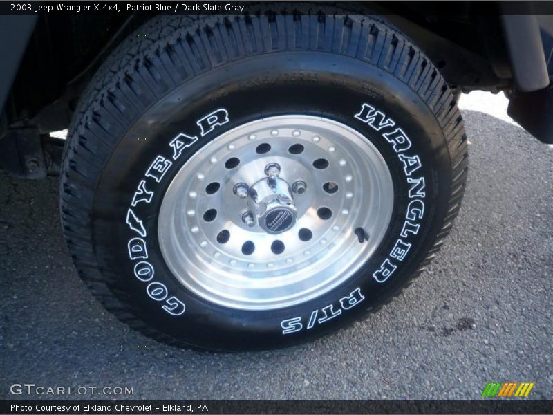 Patriot Blue / Dark Slate Gray 2003 Jeep Wrangler X 4x4