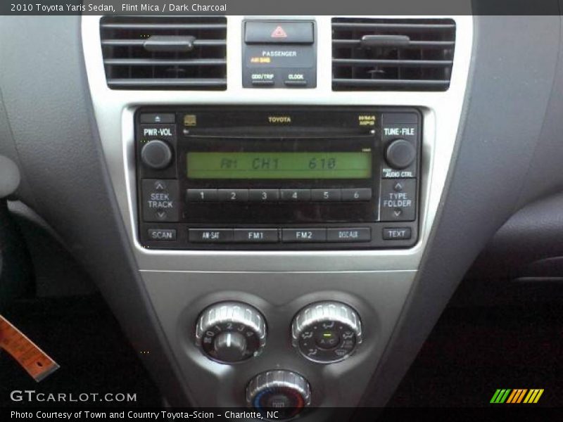 Flint Mica / Dark Charcoal 2010 Toyota Yaris Sedan