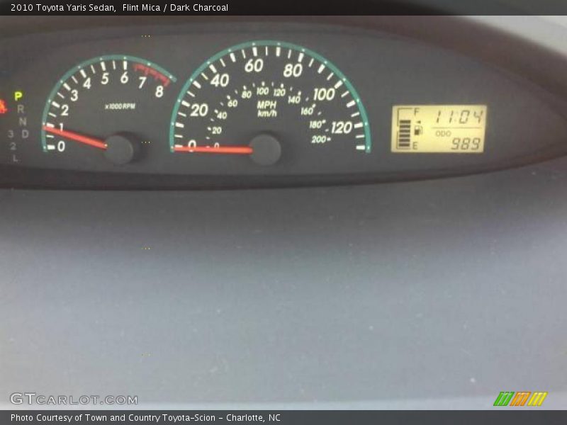 Flint Mica / Dark Charcoal 2010 Toyota Yaris Sedan