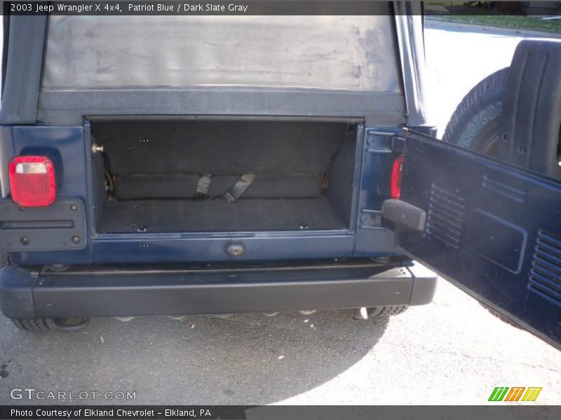 Patriot Blue / Dark Slate Gray 2003 Jeep Wrangler X 4x4