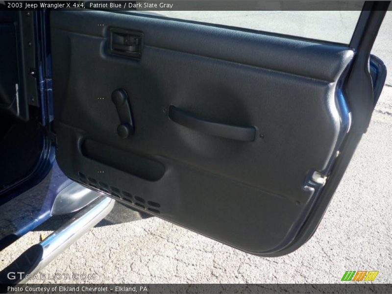 Patriot Blue / Dark Slate Gray 2003 Jeep Wrangler X 4x4