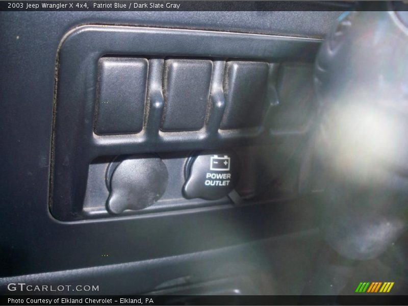 Patriot Blue / Dark Slate Gray 2003 Jeep Wrangler X 4x4