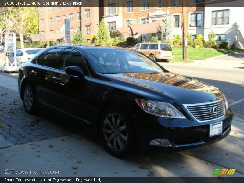 Obsidian Black / Black 2008 Lexus LS 460