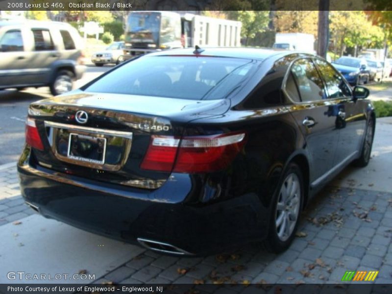 Obsidian Black / Black 2008 Lexus LS 460